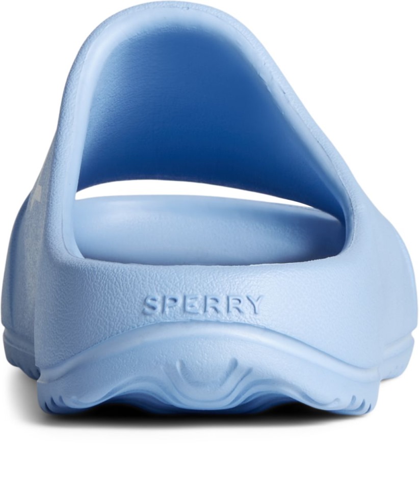 Sandalias Sperry Float Slide Con Logo Azul Claro