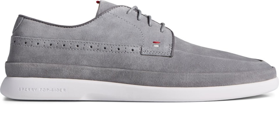 Sperry Gold Cup Cabo Plushwave Ante Gris Oxford De 4 Ojales