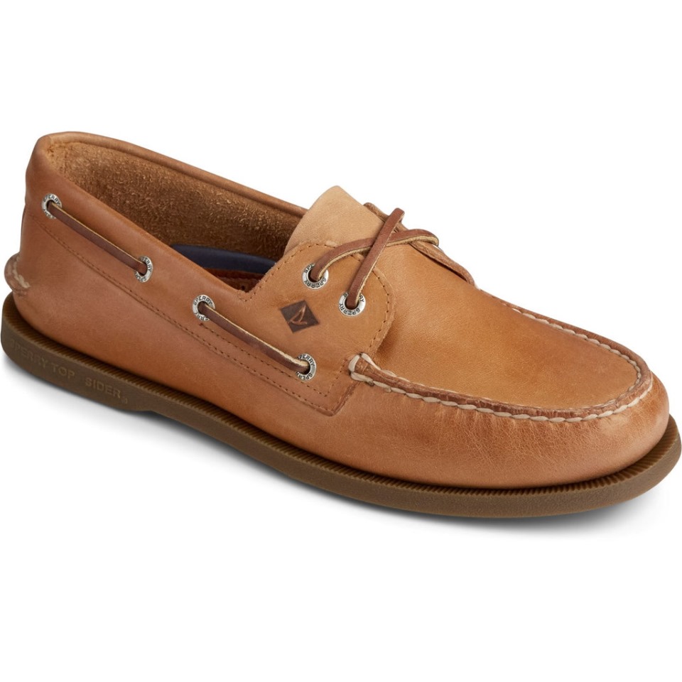 Náutico De Cuero Original Auténtico Para Hombre Sperry Nuez Moscada