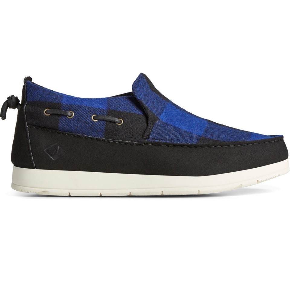 Sperry Hombre Moc-sider Buffalo Check Zapatos Azul