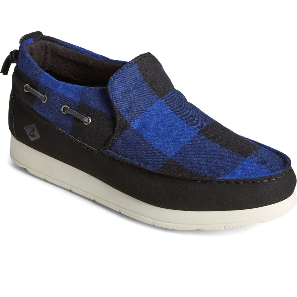 Sperry Hombre Moc-sider Buffalo Check Zapatos Azul