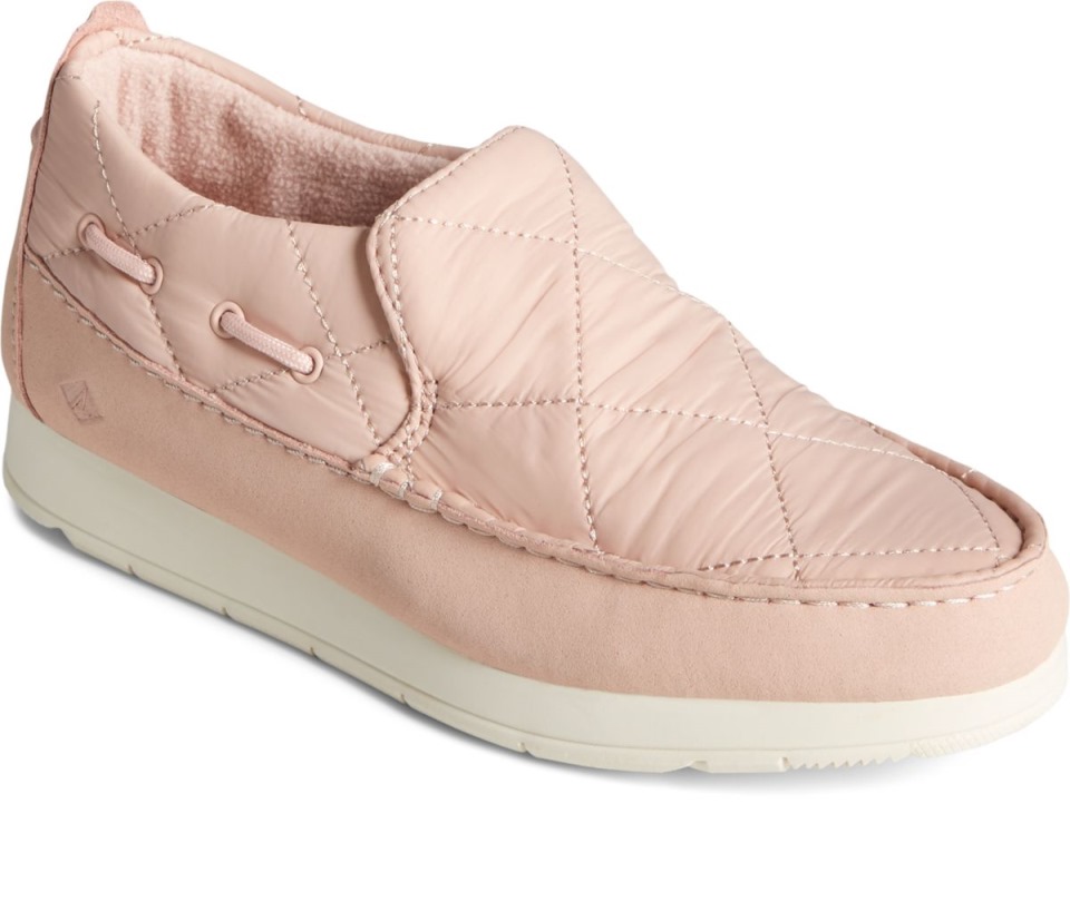 Sperry Moc-sider Nailon Sin Cordones En Rubor