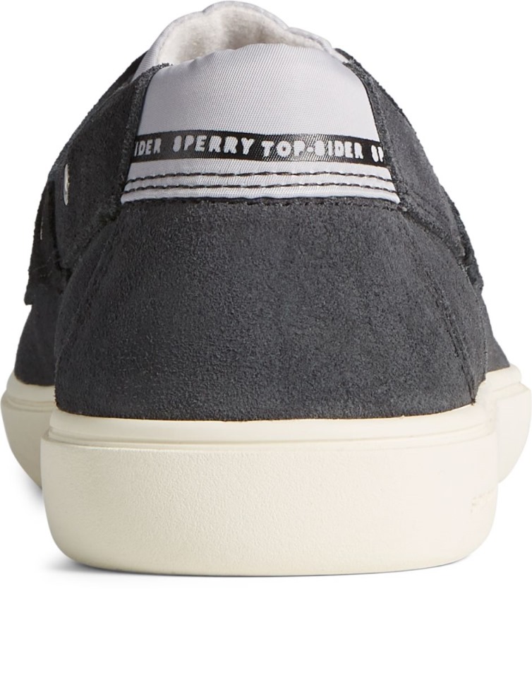 Náuticos De Ante Con 2 Ojales Sperry Outside Banks Gris Oscuro