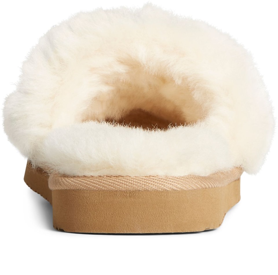 Sperry Romy Shearling Slide Slipper Piel De Oveja Natural