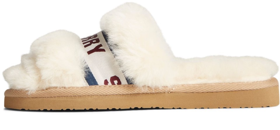 Sperry Romy Shearling Slide Slipper Piel De Oveja Natural