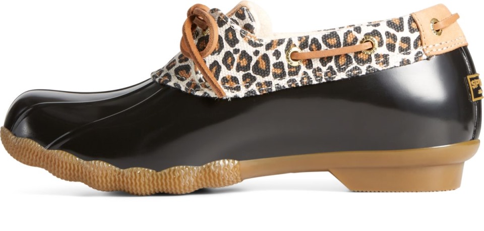 Sperry Saltwater Cheetah Bota De Pato De 1 Ojo Bronceado