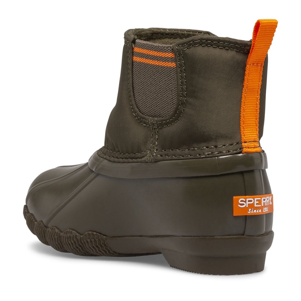 Sperry Agua Salada Chelsea Jr Bota Verde Oliva