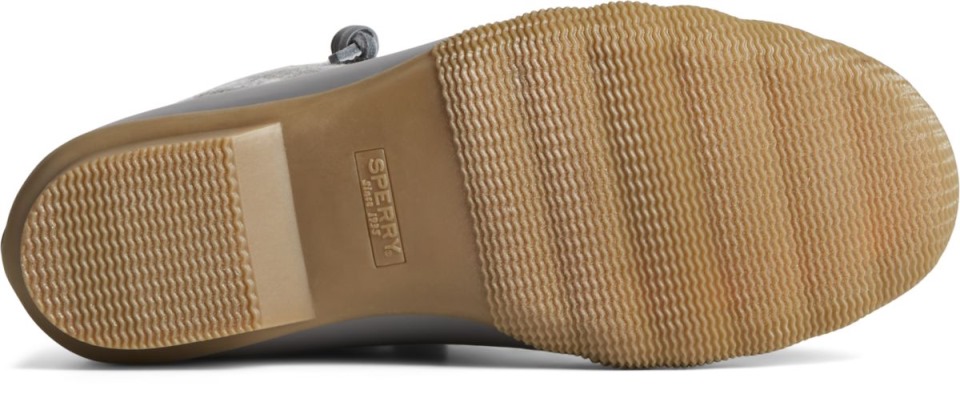 Bota De Pato De Lana A Cuadros De Agua Salada Sperry Gris