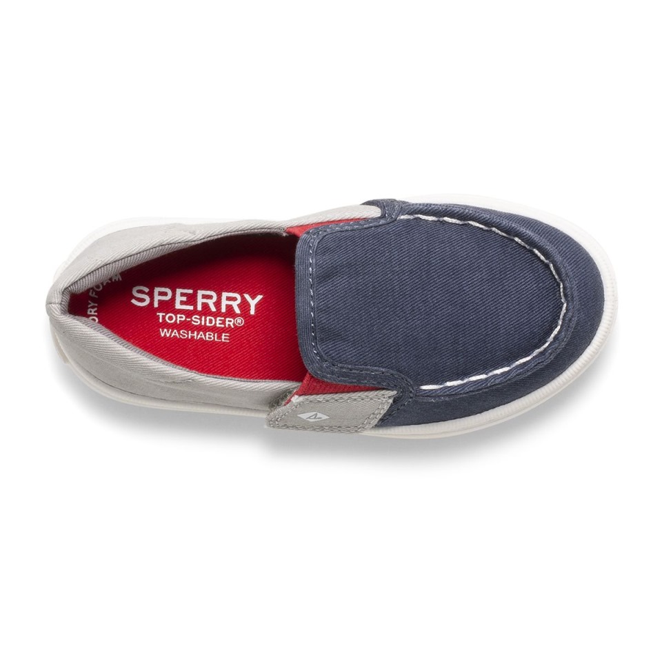 Zapatilla Lavable Sperry Salty Júnior Gris Marino