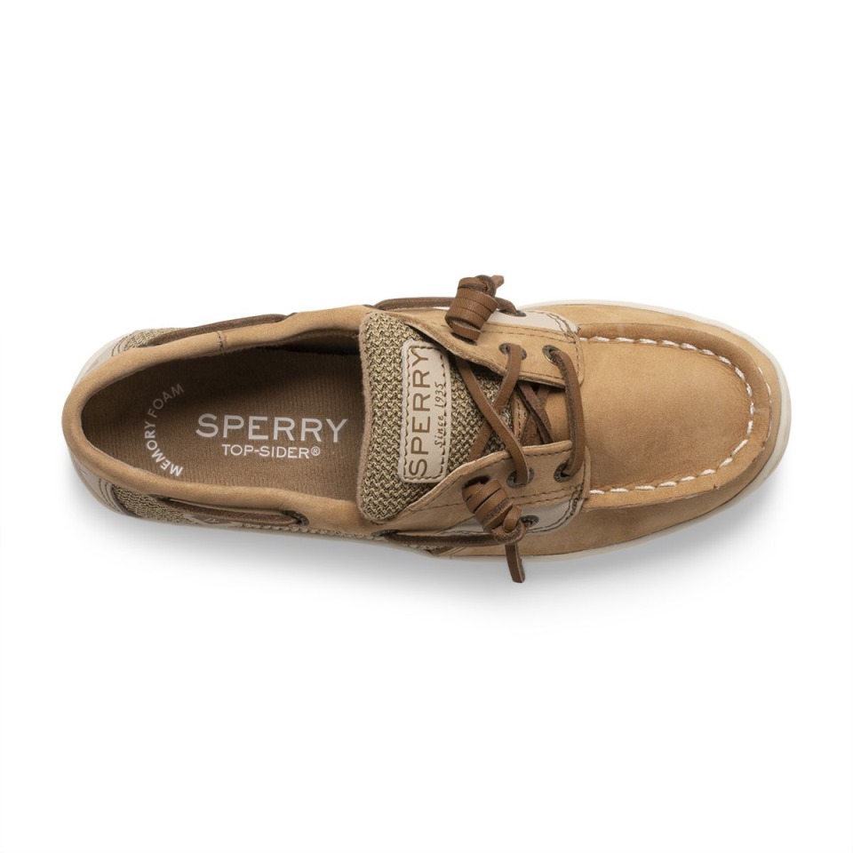 Sperry Pez Cantor Zapato Náutico Lino Avena