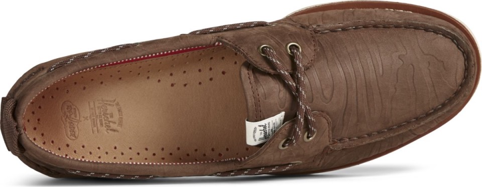 Sperry Sperry X Herschel Auténtico Original Náutico Con 2 Ojales Marrón