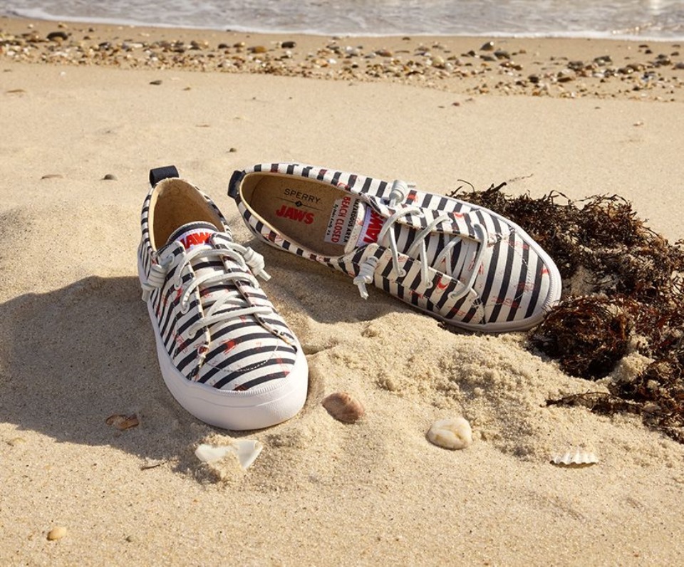 Sperry Sperry X Mandíbulas Crest Vibe Raya Zapatilla De Deporte Azul