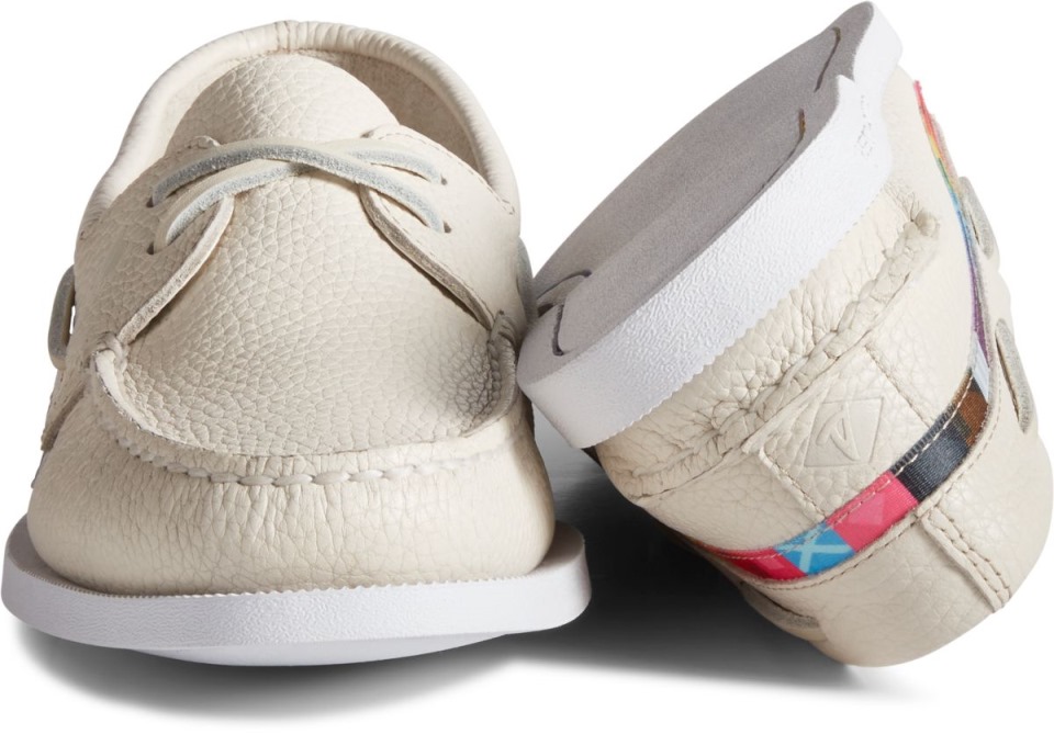 Sperry Unisex Auténtico Original Orgullo Barco Zapato Blanco Multi