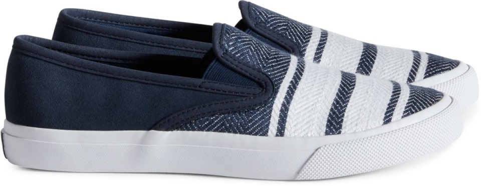 Zapatillas Sin Cordones De Lino Unisex Sperry Azul Marino