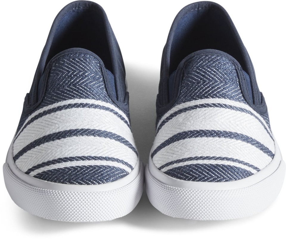 Zapatillas Sin Cordones De Lino Unisex Sperry Azul Marino