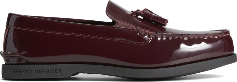 Sperry Unisex Sperry X Billy's Shinjuku Nube Borla Mocasín Charol Rojo