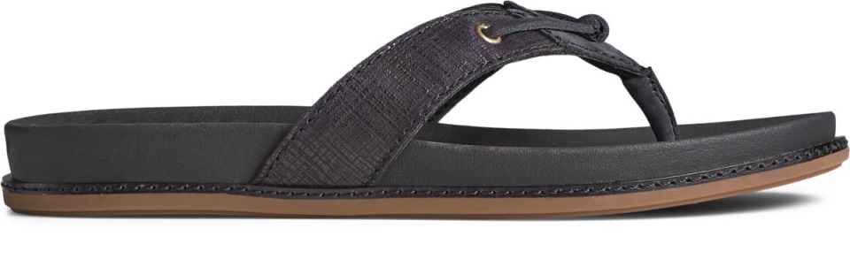 Chanclas Sperry Waveside Plushwave Negras
