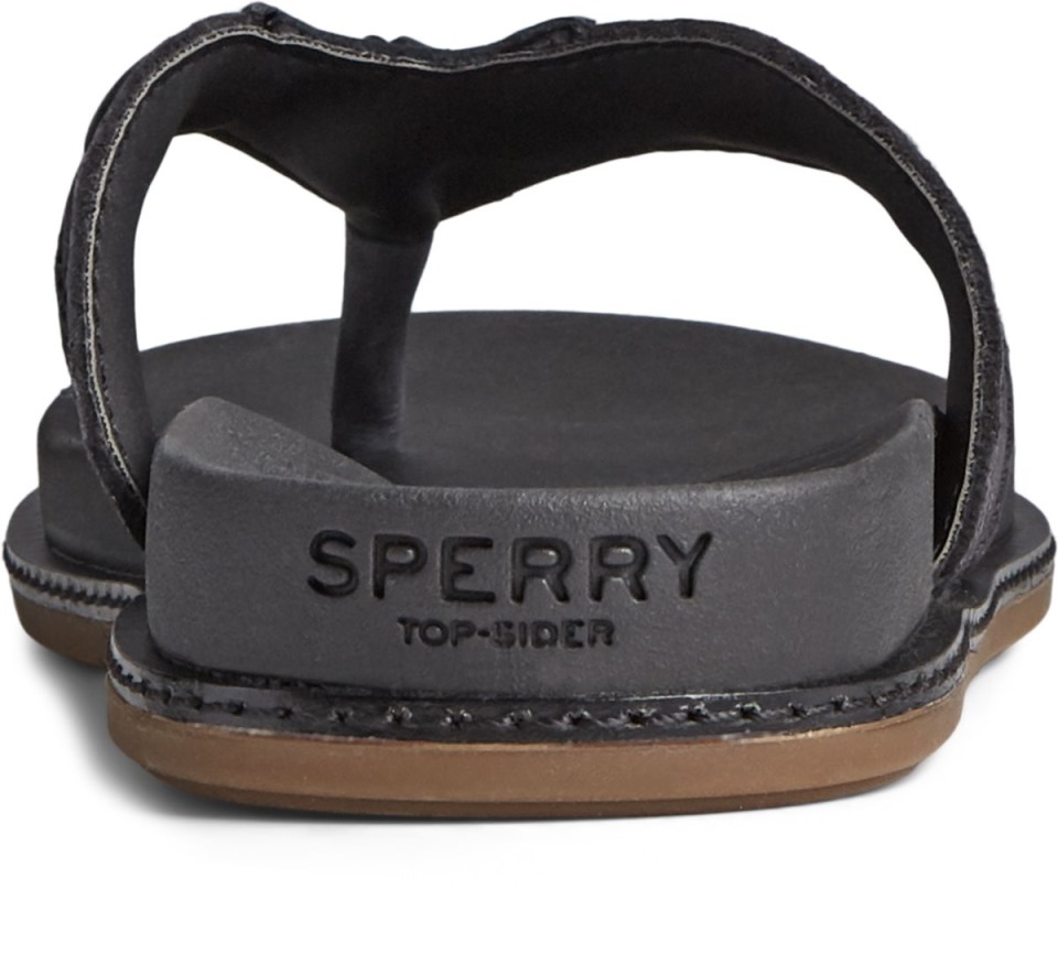 Chanclas Sperry Waveside Plushwave Negras