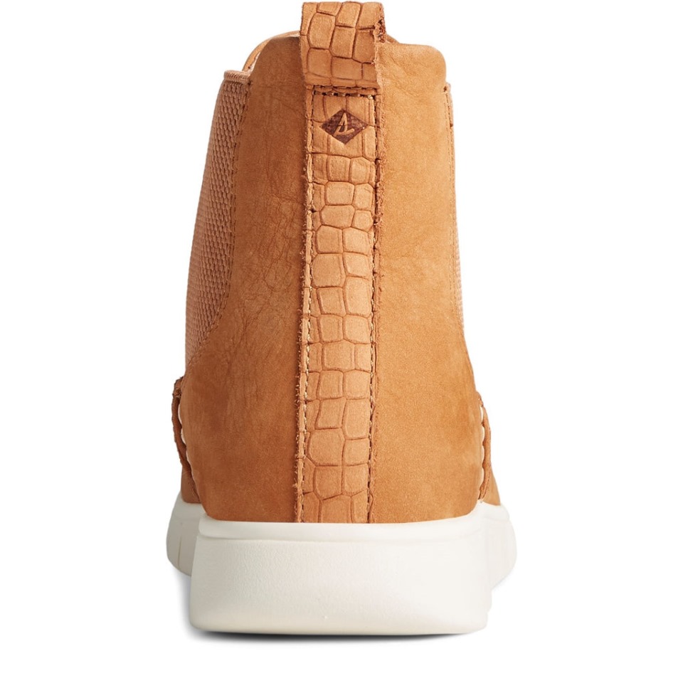 Sperry Coastal Plushwave - Botines Chelsea Para Mujer, Color Tostado