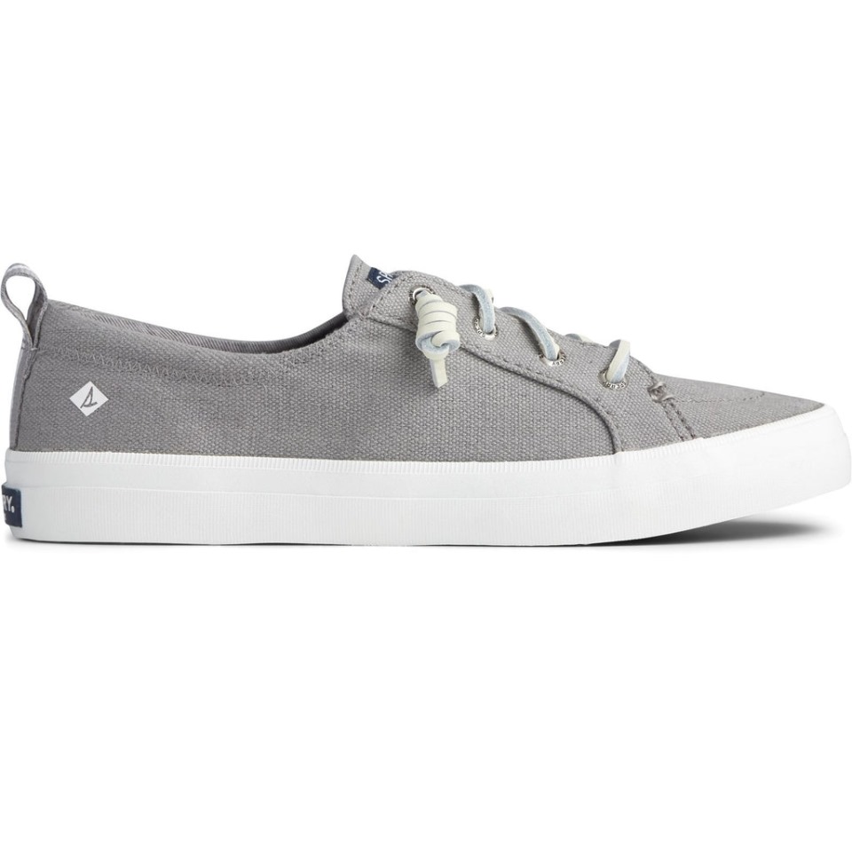 Sperry Crest Vibe - Zapato De Lino Para Mujer, Color Gris