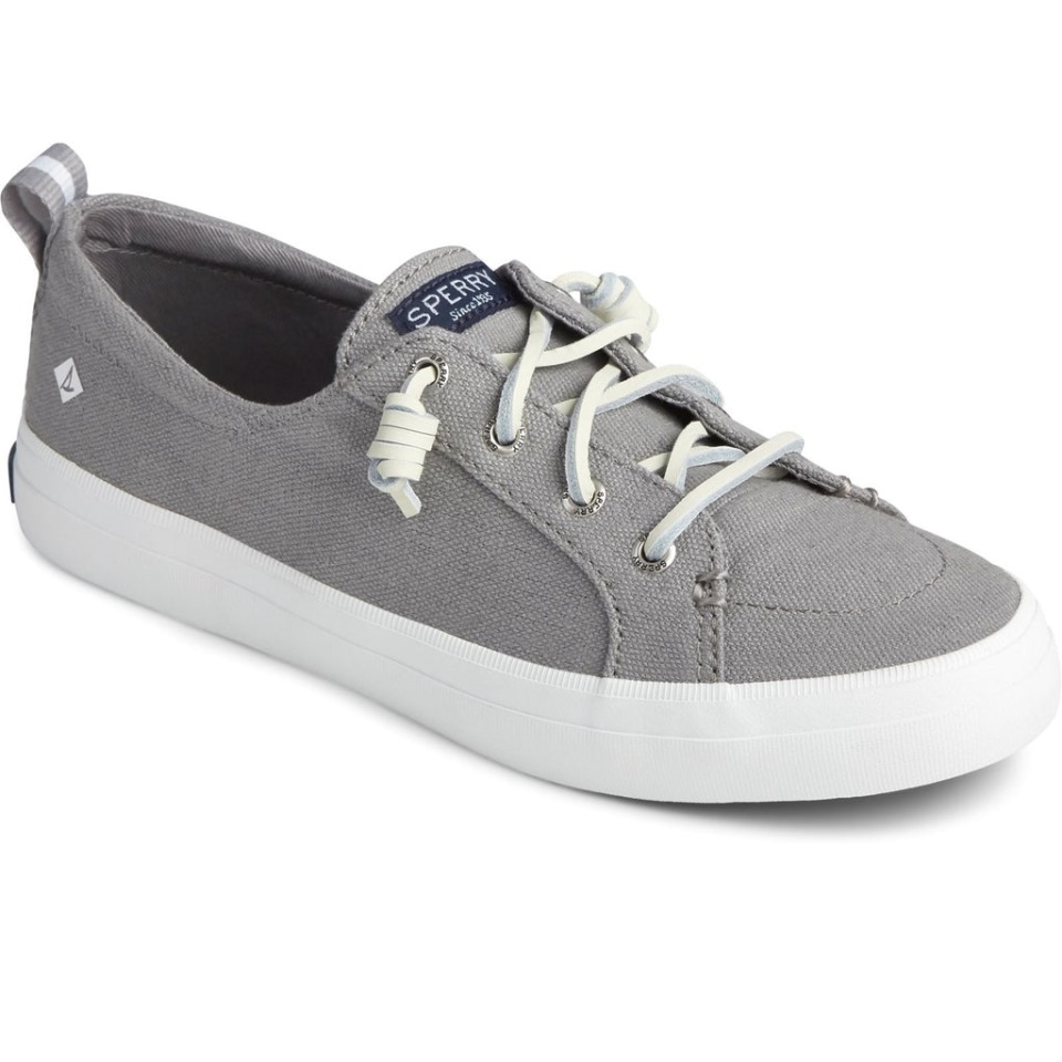Sperry Crest Vibe - Zapato De Lino Para Mujer, Color Gris