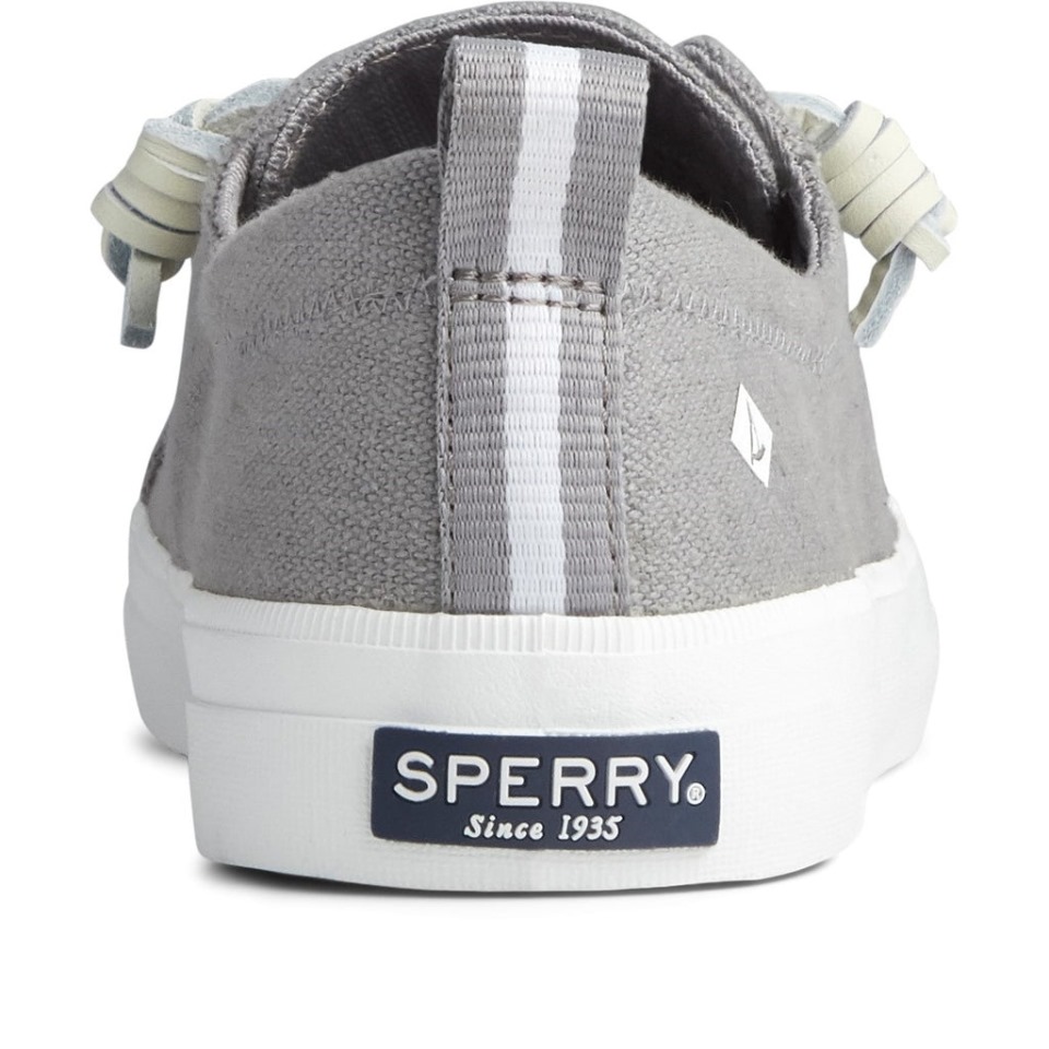 Sperry Crest Vibe - Zapato De Lino Para Mujer, Color Gris