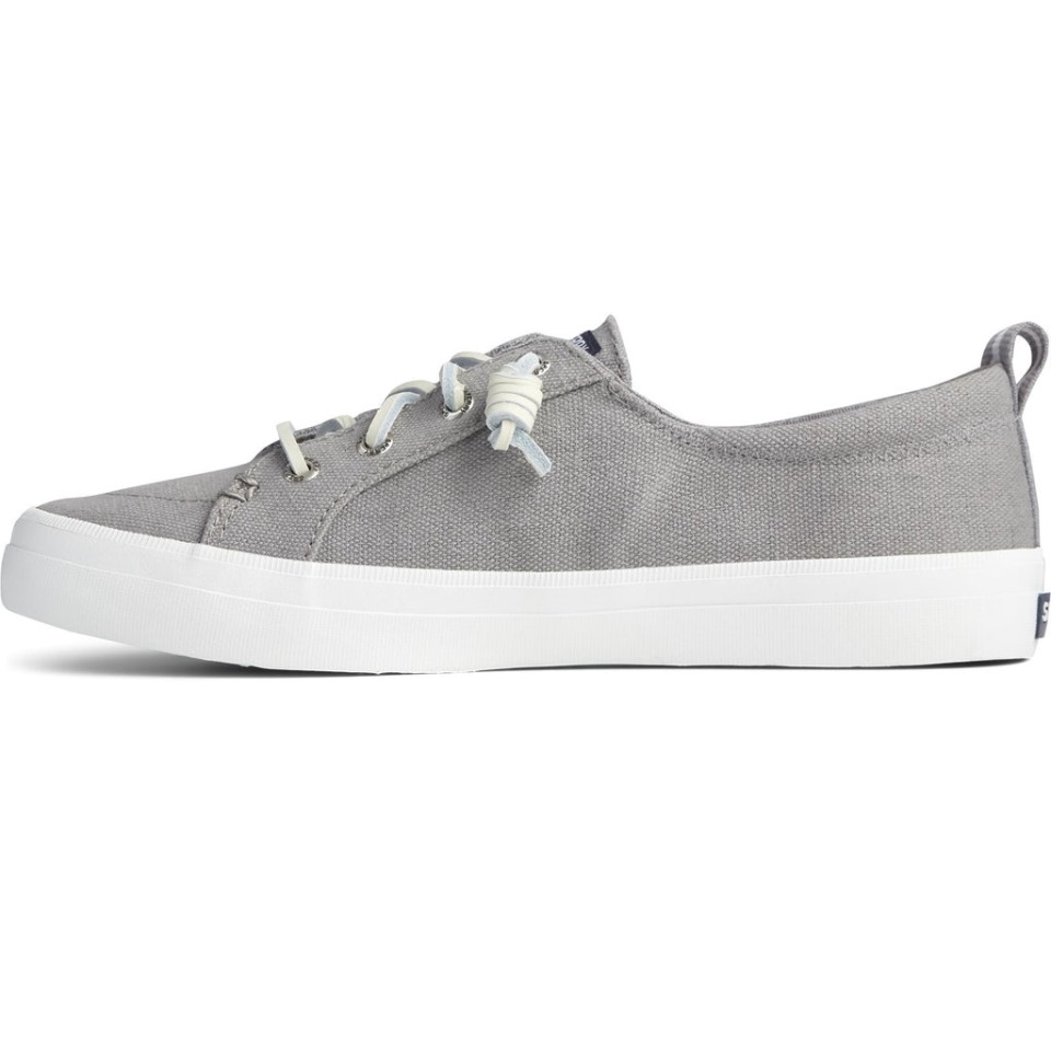 Sperry Crest Vibe - Zapato De Lino Para Mujer, Color Gris