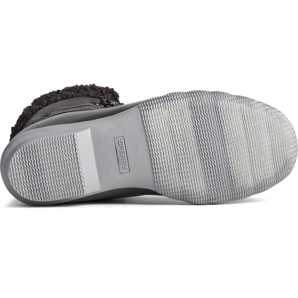 Sperry Saltwater Alpine - Botines Para Mujer, Color Negro