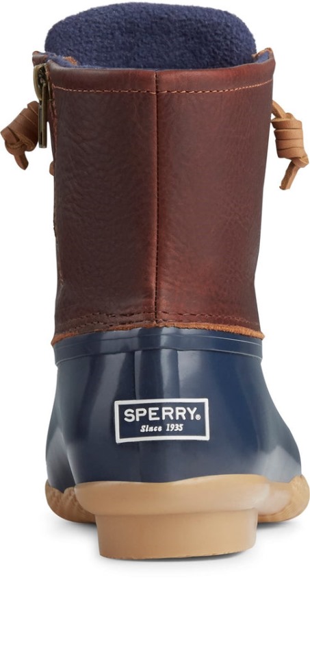 Sperry Saltwater Duck - Botas Meteorológicas Para Mujer, Color Azul Marino