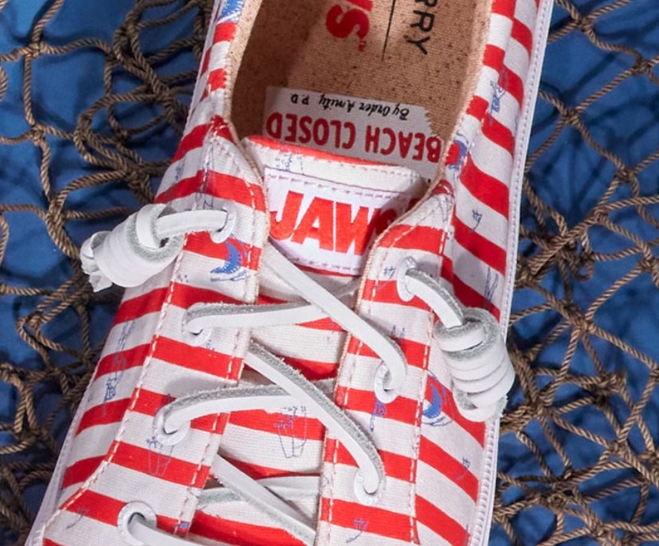 Sperry X Mandíbulas Crest Vibe Raya Zapatilla De Deporte Rojo Sperry