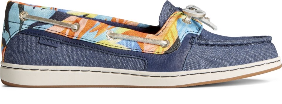 Estrella De Mar Coral Floral Náutico Azul Marino Multi Sperry