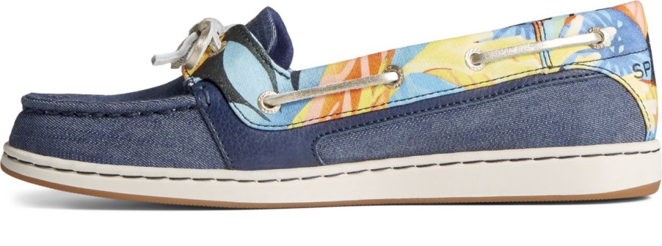Estrella De Mar Coral Floral Náutico Azul Marino Multi Sperry