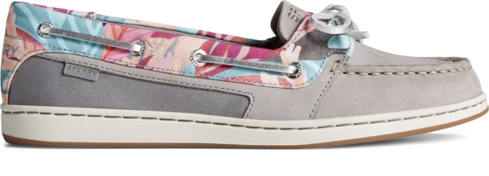 Estrella De Mar Coral Floral Náutico Gris Sperry Multi