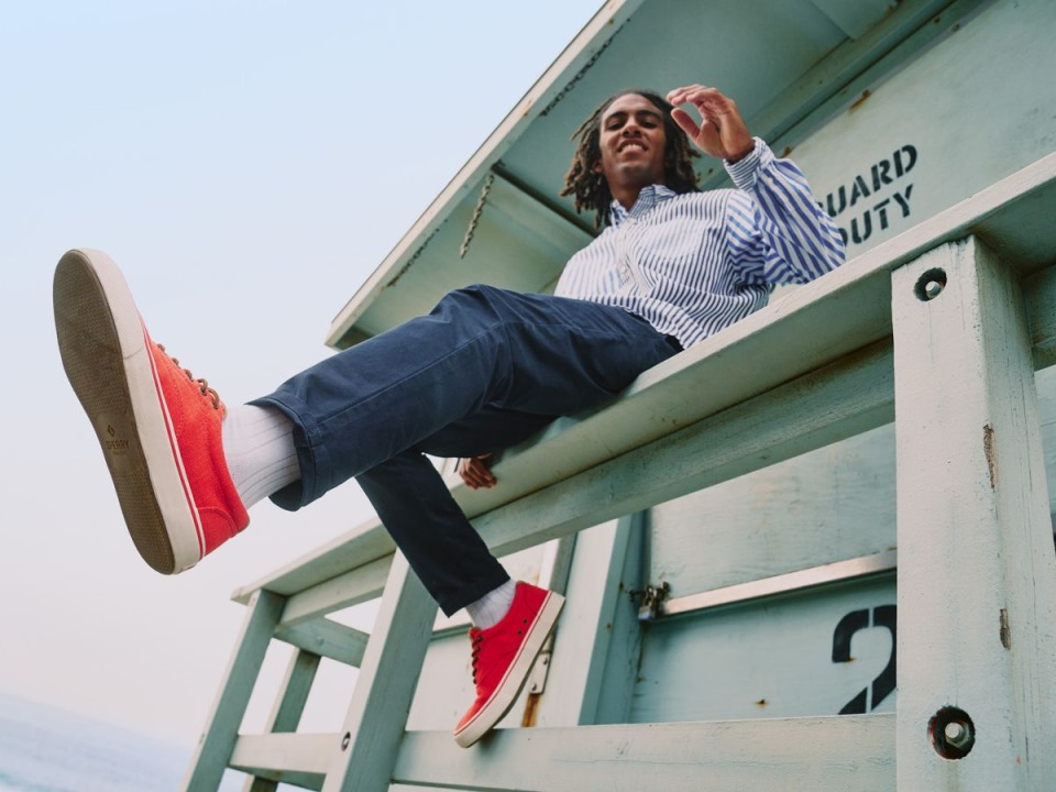 Zapatillas Striper Ii Cvo Cáñamo Rojo Sperry