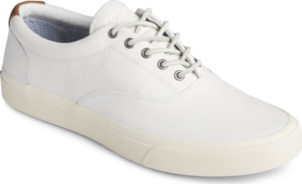 Zapatillas Striper Plushwave Cvo Cuero Blanco Sperry