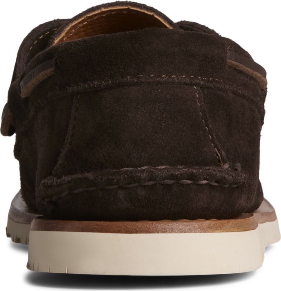 Sunspel X Sperry Auténtico Original Náutico De Ante Con 2 Ojales Ameretto Sperry