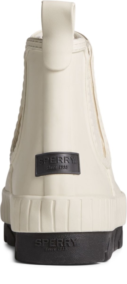 Botas De Lluvia De Goma Mate Torrent Chelsea Blanco Sperry
