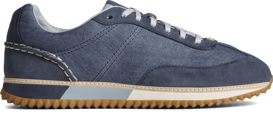 Entrenador De Felpa De La Onda De La Zapatilla De Deporte Sperry Azul Marino