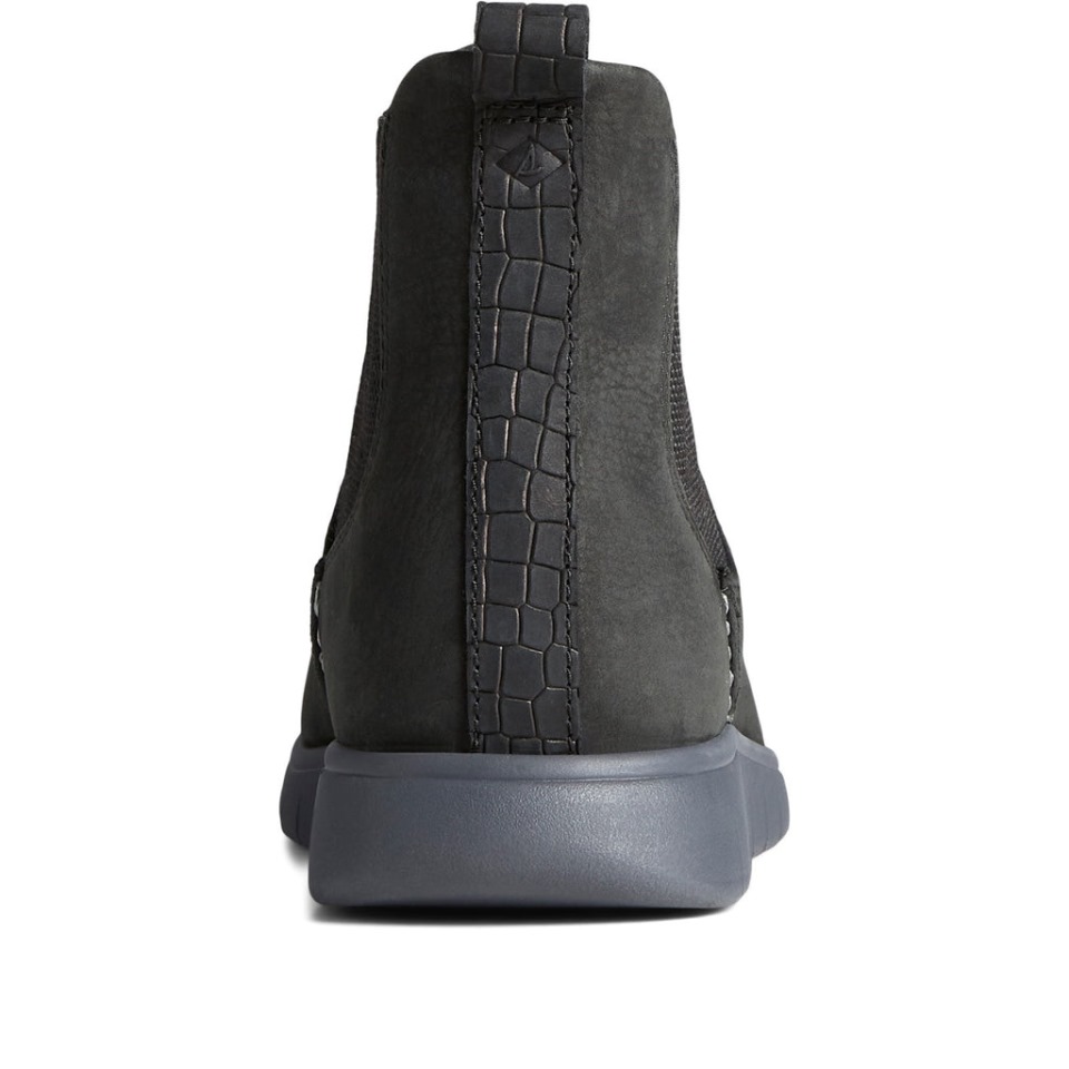 Botines Chelsea De Mujer Coastal Plushwave Negro Sperry