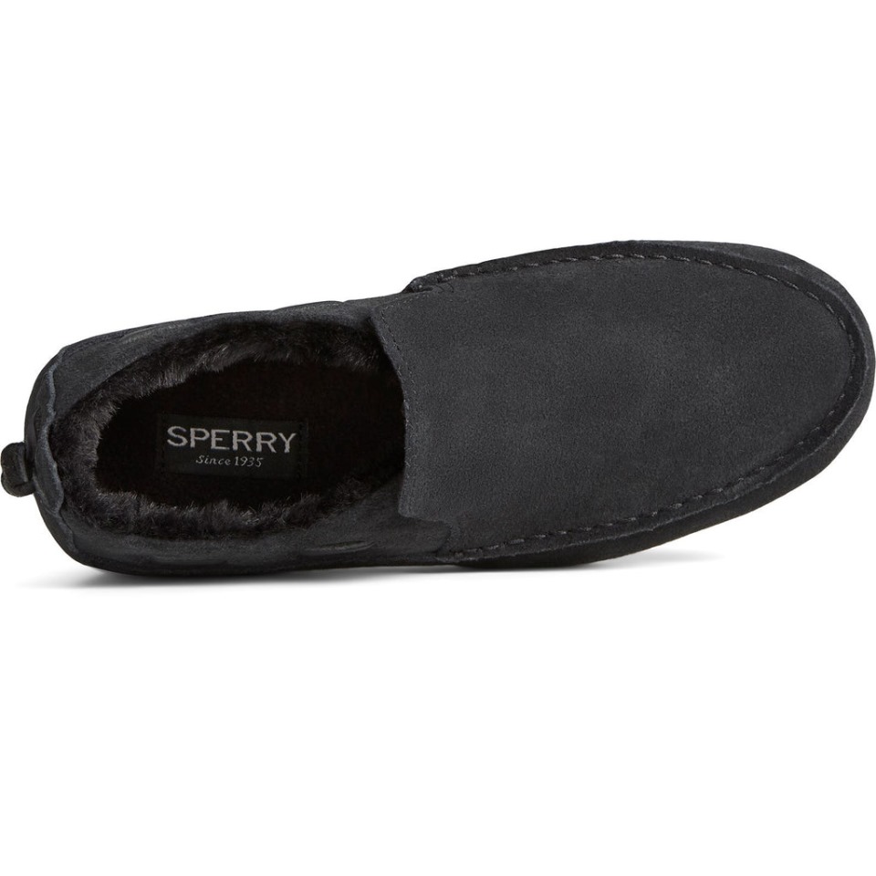 Moc-sider Basic Core Slip On Zapato Mujer Sperry Negro
