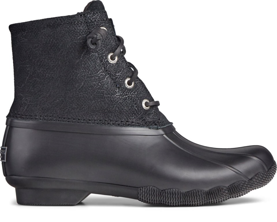 Bota De Agua Salada Para Mujer Sperry Negra