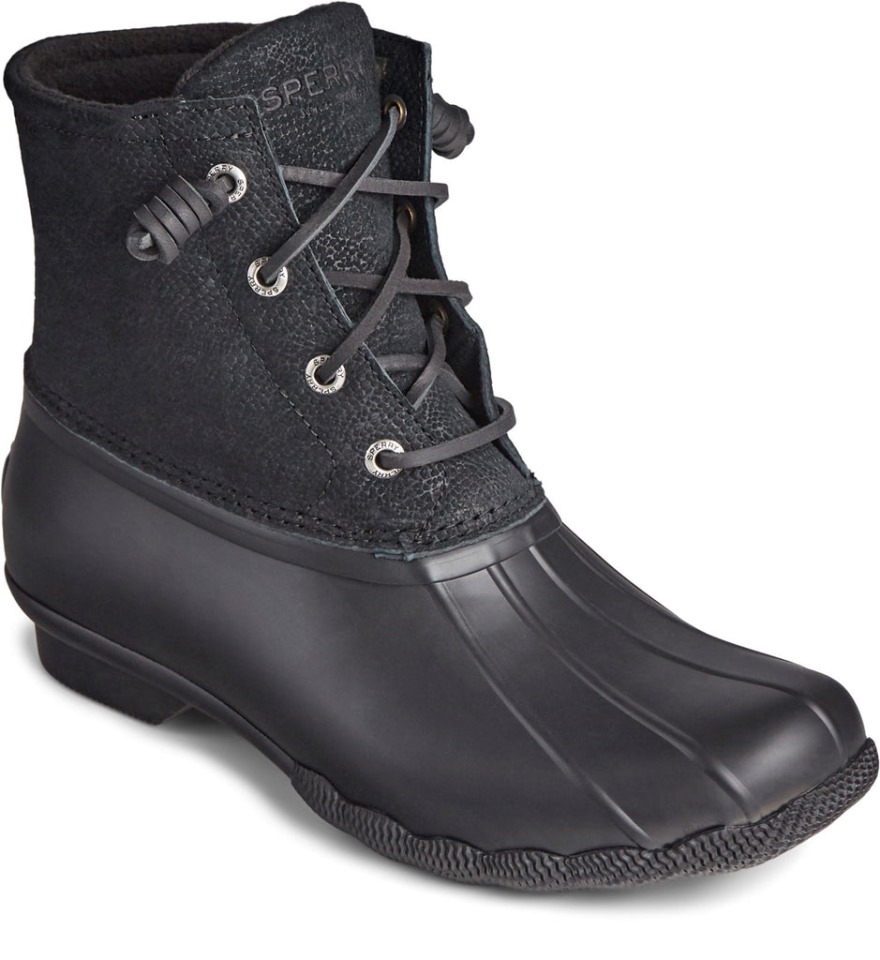 Bota De Agua Salada Para Mujer Sperry Negra