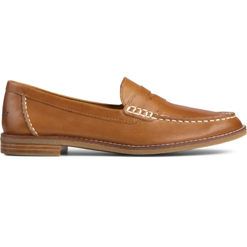 Mocasines Penny Seaport Para Mujer Tostado Sperry