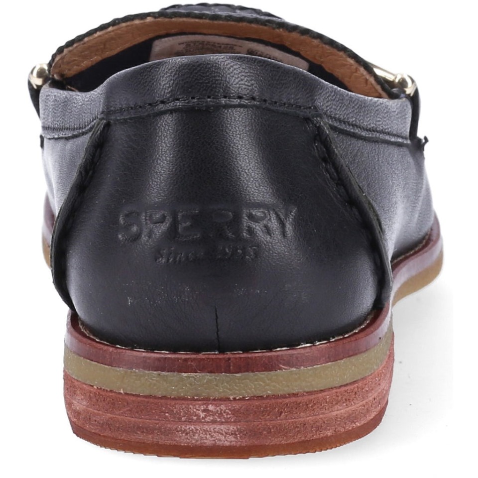 Mocasines Con Grilletes Seaport Penny Plushwave Para Mujer Negro Sperry