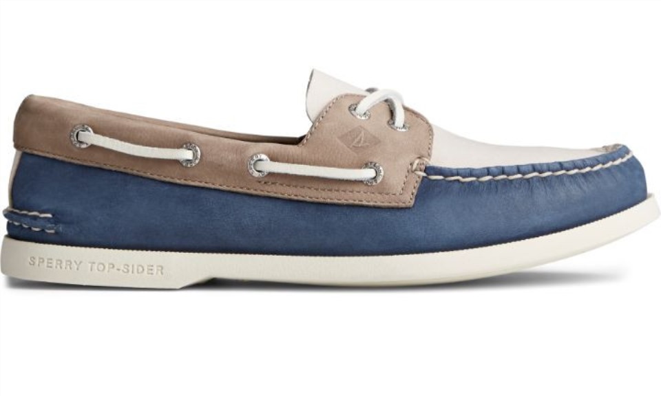 Auténtico Y Original Conjunto De Sperry Tritono De Onda De Felpa De 2 Ojales Para Hombre