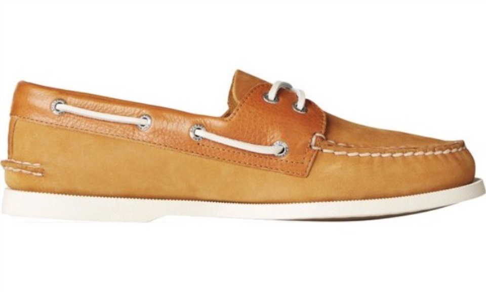 Náutico Auténtico Original Con 2 Ojales Para Hombre Tostado Sperry