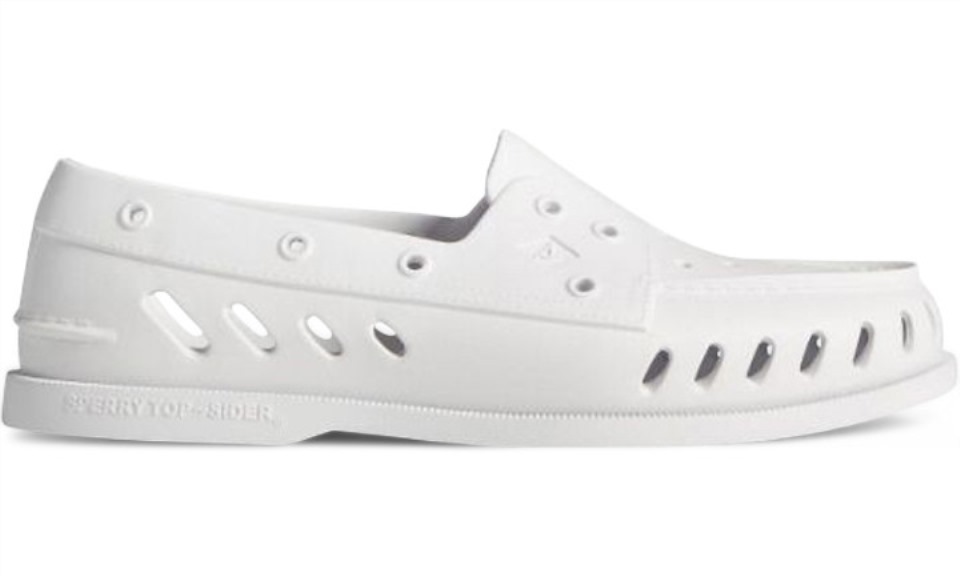 Sperry Auténtico Original Flotador De Hombre Blanco