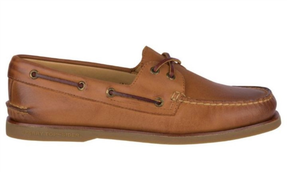 Sperry Copa De Oro Para Hombre Auténtico Original Náutico De 2 Ojales Ancho Jengibre