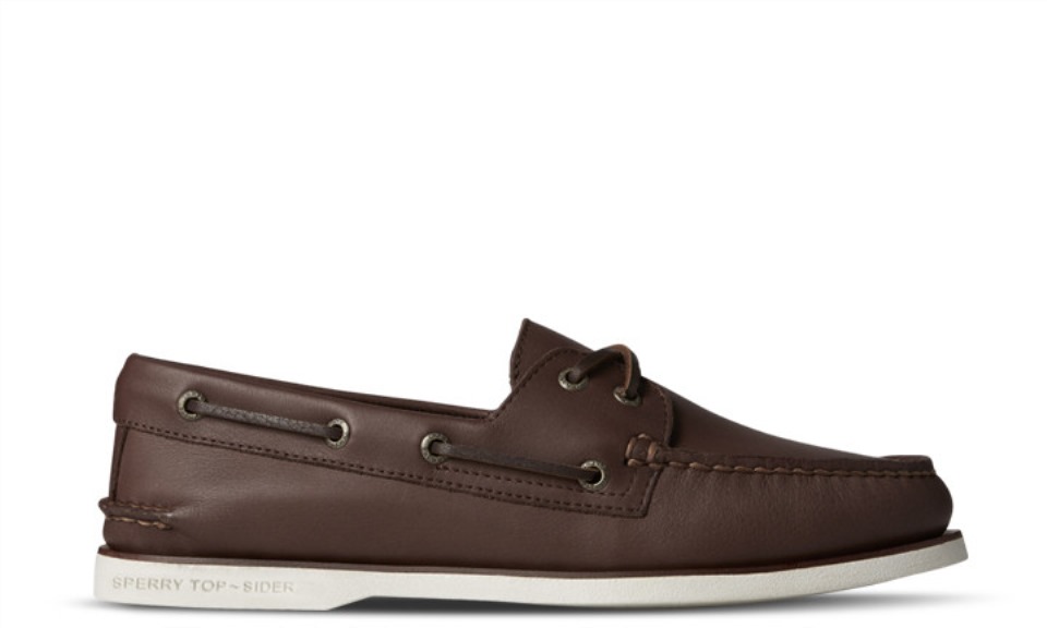 Sperry Copa Oro Hombre Autentico Original Guante Piel Marron